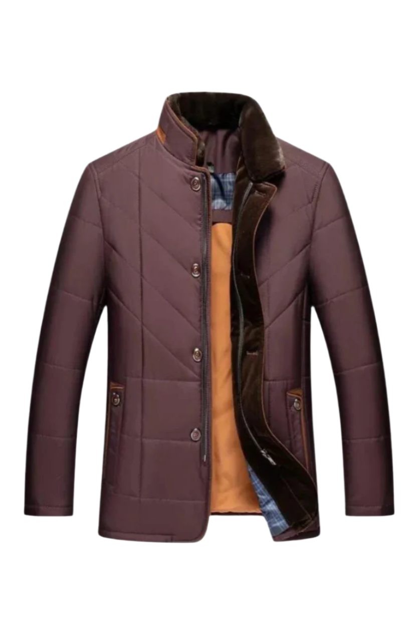 Xavier | Veste Matelassée Élegante à Col Montant