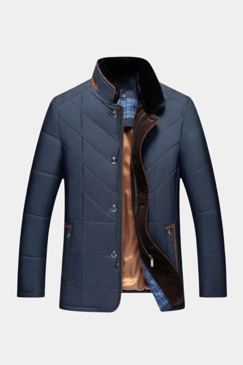 Xavier | Veste Matelassée Élegante à Col Montant