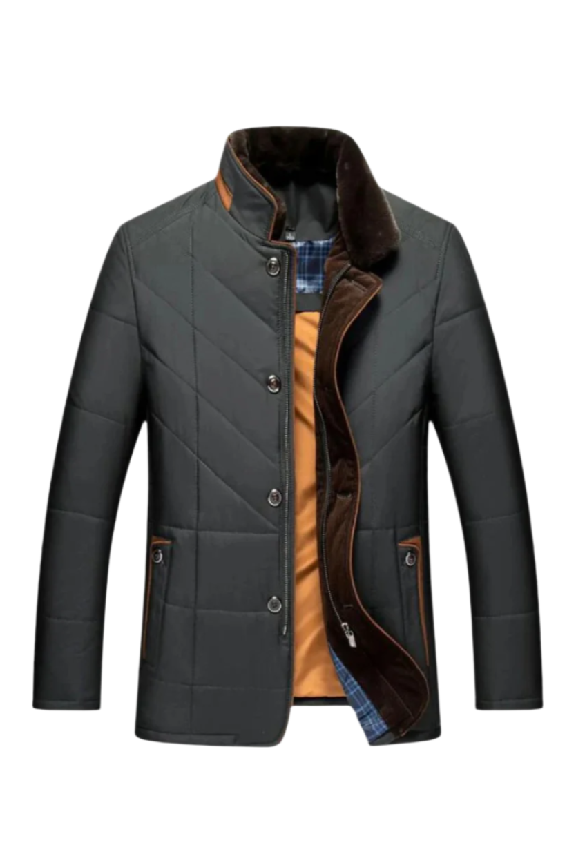 Xavier | Veste Matelassée Élegante à Col Montant