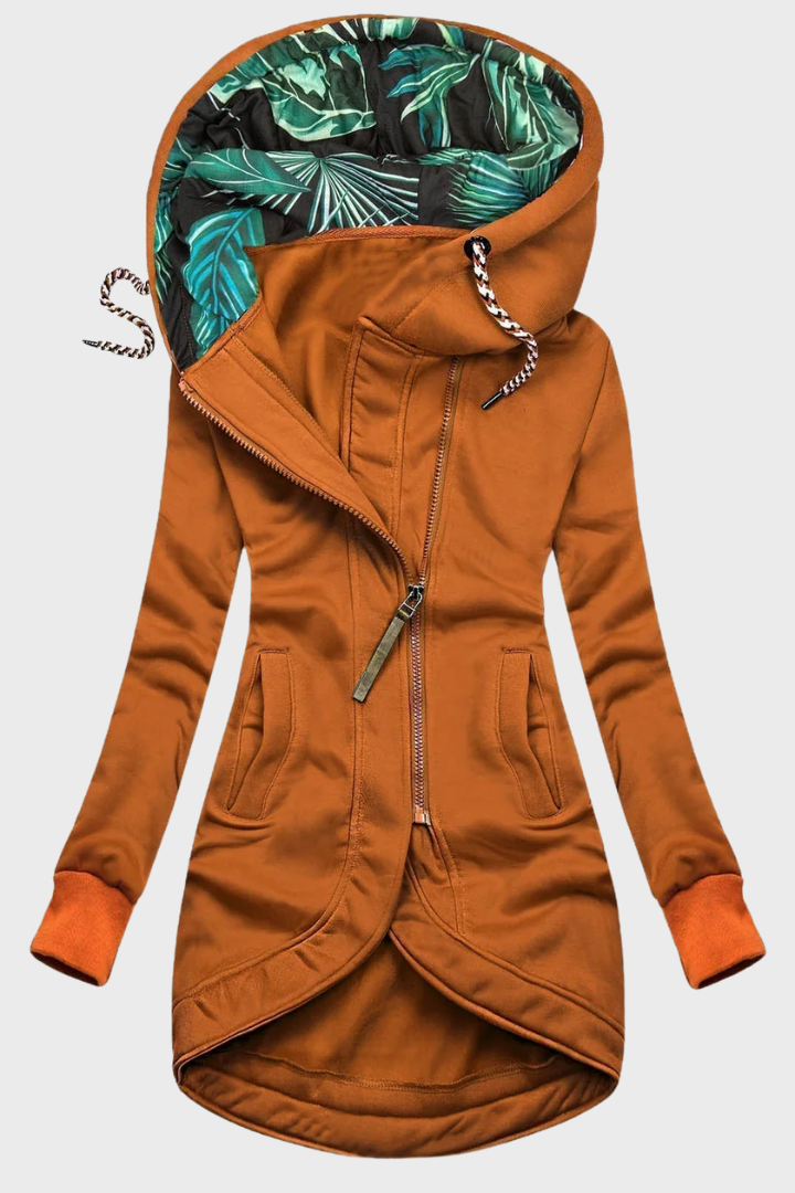 Amelia | Manteau d’hiver élégant et chaud avec capuche