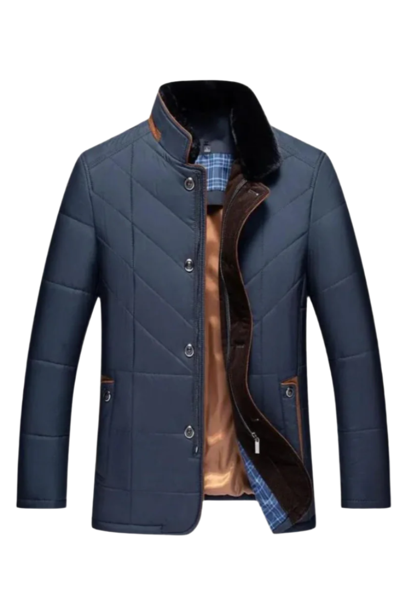 Xavier | Veste Matelassée Élegante à Col Montant