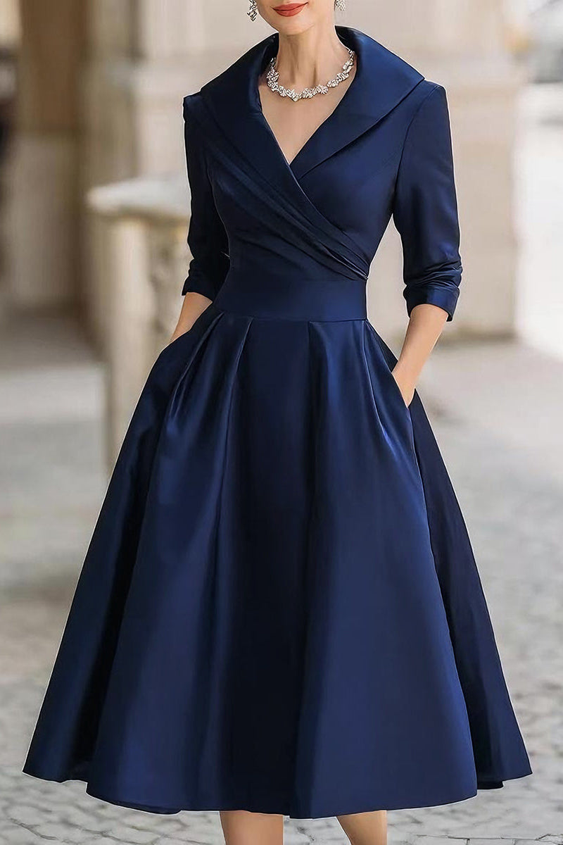 Ariella | Robe midi en satin