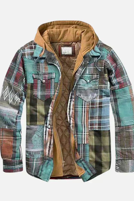 Léon | Veste patchwork à carreaux