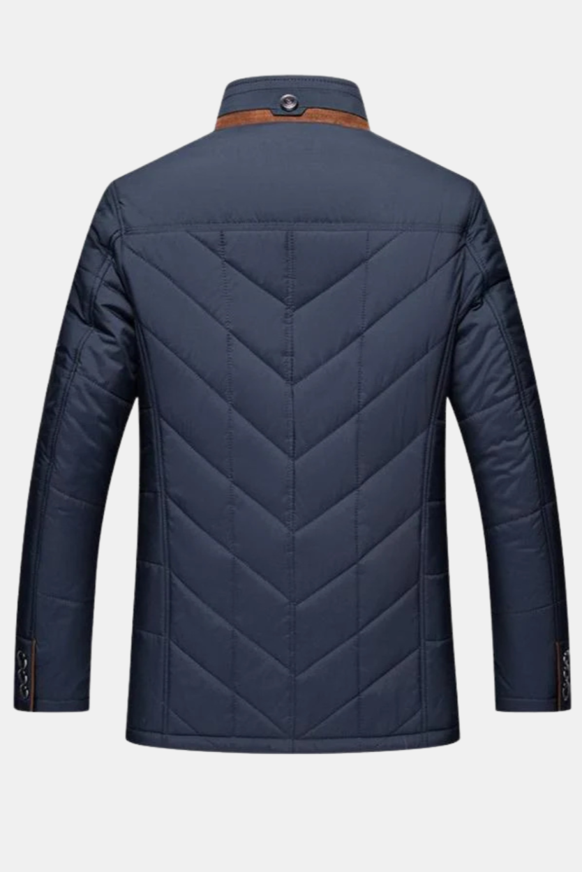 Xavier | Veste Matelassée Élegante à Col Montant