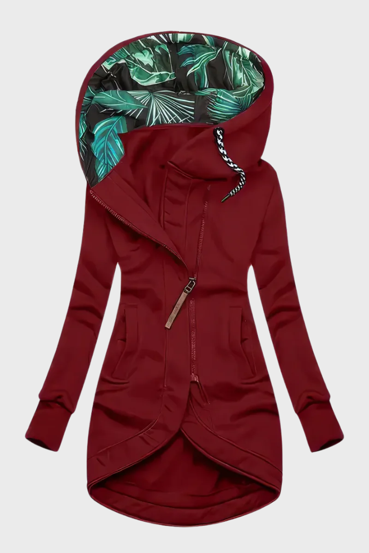Amelia | Manteau d’hiver élégant et chaud avec capuche